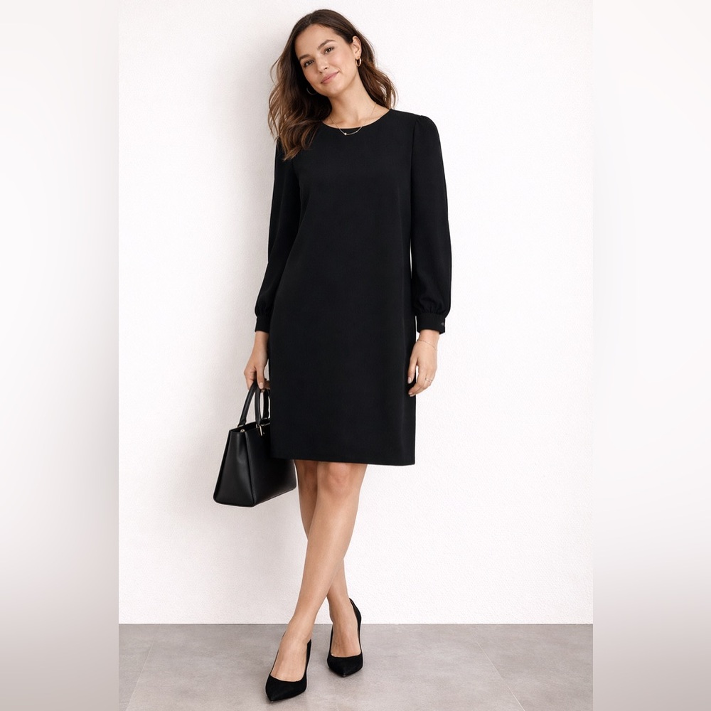 Old Navy Petite Minimalist Black Work Dress